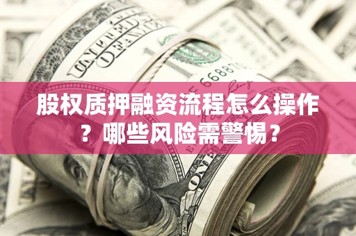 济南股权质押融资流程怎么操作？哪些风险需警惕？